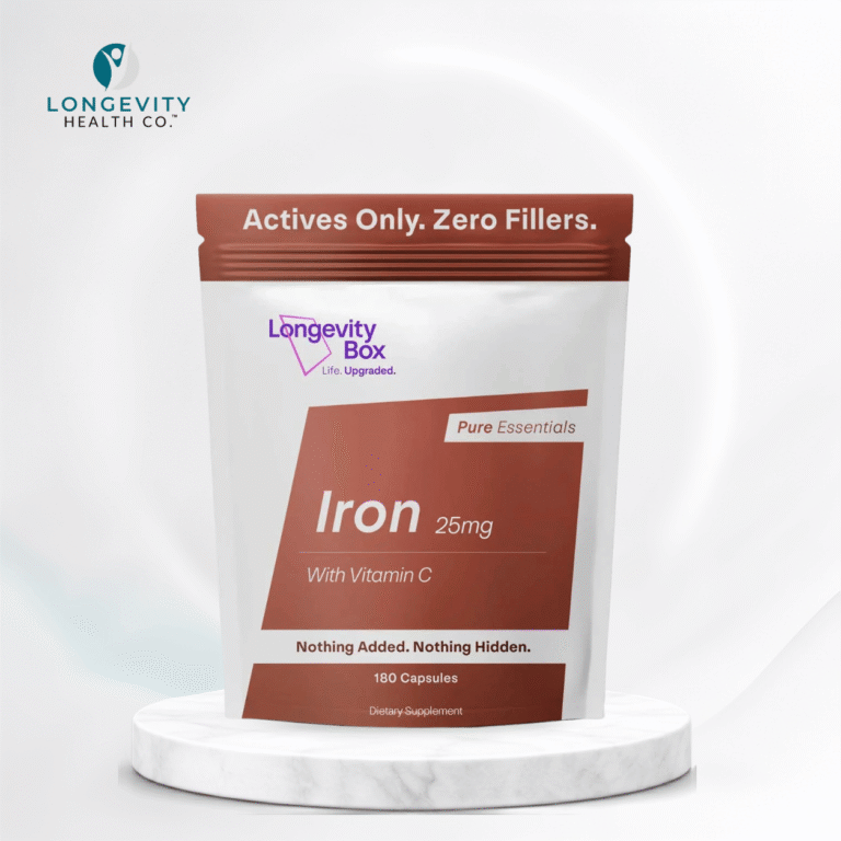 Ultra-Pure Chelated Iron Bisglycinate — Iron 25mg with Vitamin C